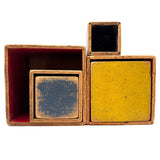 Very Much Loved Antique Set of Nesting and Stacking Cubes