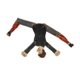Well Knocked Around Old Wire Jointed Man with Red Stockings and Large Hands