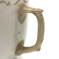 Made Do Hybrid: 18th C. Hand-painted Chinese Export Tea Cup with Riveted Replacement Handle
