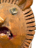 Lion and Lioness, Wonderful Pair of Folk Carvings, Signed