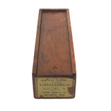 Antique Milton Bradley Froebel Kindergarten Gift #2 Slide Top Box, Empty