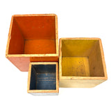 Very Much Loved Antique Set of Nesting and Stacking Cubes
