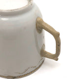 Made Do Hybrid: 18th C. Hand-painted Chinese Export Tea Cup with Riveted Replacement Handle