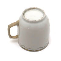 Made Do Hybrid: 18th C. Hand-painted Chinese Export Tea Cup with Riveted Replacement Handle