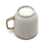 Made Do Hybrid: 18th C. Hand-painted Chinese Export Tea Cup with Riveted Replacement Handle
