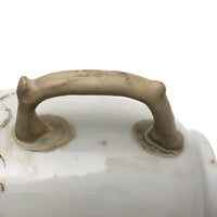 Made Do Hybrid: 18th C. Hand-painted Chinese Export Tea Cup with Riveted Replacement Handle