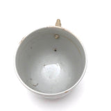 Made Do Hybrid: 18th C. Hand-painted Chinese Export Tea Cup with Riveted Replacement Handle