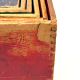 Very Much Loved Antique Set of Nesting and Stacking Cubes