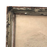 SOLD Fantastic Early 19th C. Pinprick Watercolor Portrait of Beggar and Child