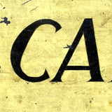 Use Care, Each Stair, Charming (and Useful!) c. 1920s-40s Painted Metal Sign