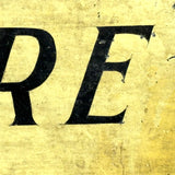 Use Care, Each Stair, Charming (and Useful!) c. 1920s-40s Painted Metal Sign