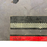 Use Care, Each Stair, Charming (and Useful!) c. 1920s-40s Painted Metal Sign