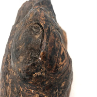 Old Folk Art Carved Found Wood Alligator Head