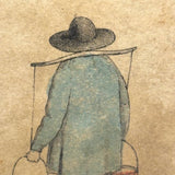 Three Early Edition c. 1843 Hand-colored, Wood Engraved Dr. Busby Cards, First Known American Card Game