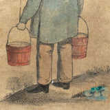 Three Early Edition c. 1843 Hand-colored, Wood Engraved Dr. Busby Cards, First Known American Card Game