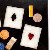 Italian Pietra Dura Playing Cards Panel (Presumed Former Box Lid)