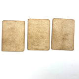 Three Early Edition c. 1843 Hand-colored, Wood Engraved Dr. Busby Cards, First Known American Card Game
