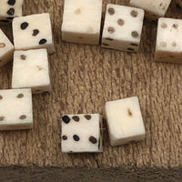 Lot of 28 of the Tiniest Bone Dice I’ve Ever Seen