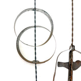 Wonderful Pair of c. 1900 Tin Spinning Toys, Hochschild, Kohn & Co. Department Store, Baltimore