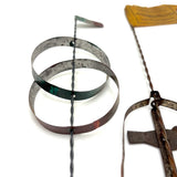 Wonderful Pair of c. 1900 Tin Spinning Toys, Hochschild, Kohn & Co. Department Store, Baltimore
