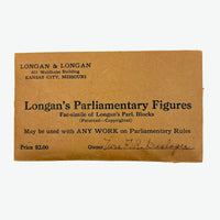 Longans Excellent, Super Scarce c. 1920s Cardboard Forms for Learning Parliamentary Procedure