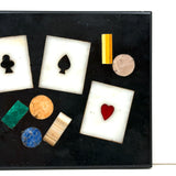 Italian Pietra Dura Playing Cards Panel (Presumed Former Box Lid)