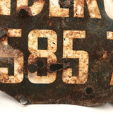 Old Shot Up "Ticonderoga Office" Sign