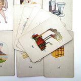 Teuila Fortune Telling Cards, Complete 1923 Deck in Original Sleeve with Instruction Booklet