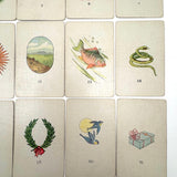 Teuila Fortune Telling Cards, Complete 1923 Deck in Original Sleeve with Instruction Booklet