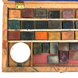 c. 1860s Osborne's Toy Watercolors Set Manufactured by Lewis Haehnlen, More than Complete