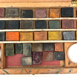 c. 1860s Osborne's Toy Watercolors Set Manufactured by Lewis Haehnlen, More than Complete