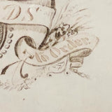 Rare Spencerian Calling Card Salesman Samples in Presumed Original Frame