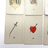 Teuila Fortune Telling Cards, Complete 1923 Deck in Original Sleeve with Instruction Booklet