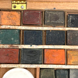 c. 1860s Osborne's Toy Watercolors Set Manufactured by Lewis Haehnlen, More than Complete