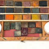 c. 1860s Osborne's Toy Watercolors Set Manufactured by Lewis Haehnlen, More than Complete