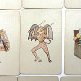 Teuila Fortune Telling Cards, Complete 1923 Deck in Original Sleeve with Instruction Booklet