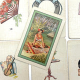 Teuila Fortune Telling Cards, Complete 1923 Deck in Original Sleeve with Instruction Booklet