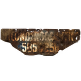 Old Shot Up "Ticonderoga Office" Sign