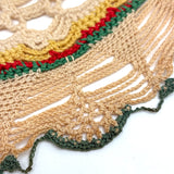 SOLD Spiderweb-like Old Hand Crocheted Doily in Excellent Palette