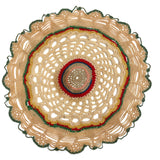 SOLD Spiderweb-like Old Hand Crocheted Doily in Excellent Palette