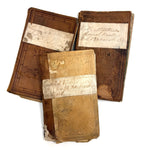 Set of Three 1880s Connecticut River Barge Operator's Ledgers with Pages and Pages of Satisfying Hatch Marks