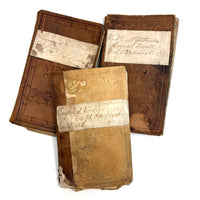Set of Three 1880s Connecticut River Barge Operator's Ledgers with Pages and Pages of Satisfying Hatch Marks