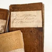 Set of Three 1880s Connecticut River Barge Operator's Ledgers with Pages and Pages of Satisfying Hatch Marks