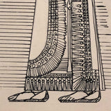 Egyptian "Roi", C. 1920s-30s Detailed French Ink Drawing