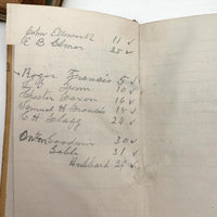 Set of Three 1880s Connecticut River Barge Operator's Ledgers with Pages and Pages of Satisfying Hatch Marks