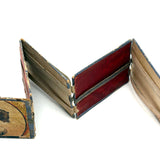 Wonderful Antique Handmade Jacob's Ladder Toy with Great Papers and Striped Cloth Ribbon