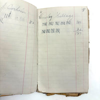 Set of Three 1880s Connecticut River Barge Operator's Ledgers with Pages and Pages of Satisfying Hatch Marks
