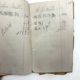 Set of Three 1880s Connecticut River Barge Operator's Ledgers with Pages and Pages of Satisfying Hatch Marks