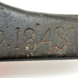 Beautifully Shaped Stone (Tool?) with Incised 1843