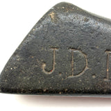 Beautifully Shaped Stone (Tool?) with Incised 1843
